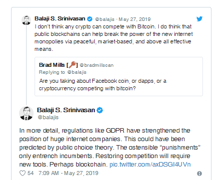 مدیر ارشد فناوری پیشین کوینبیس: هیچ رمزارزی قابلیت رقابت با بیت کوین را ندارد